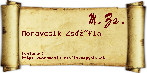 Moravcsik Zsófia névjegykártya